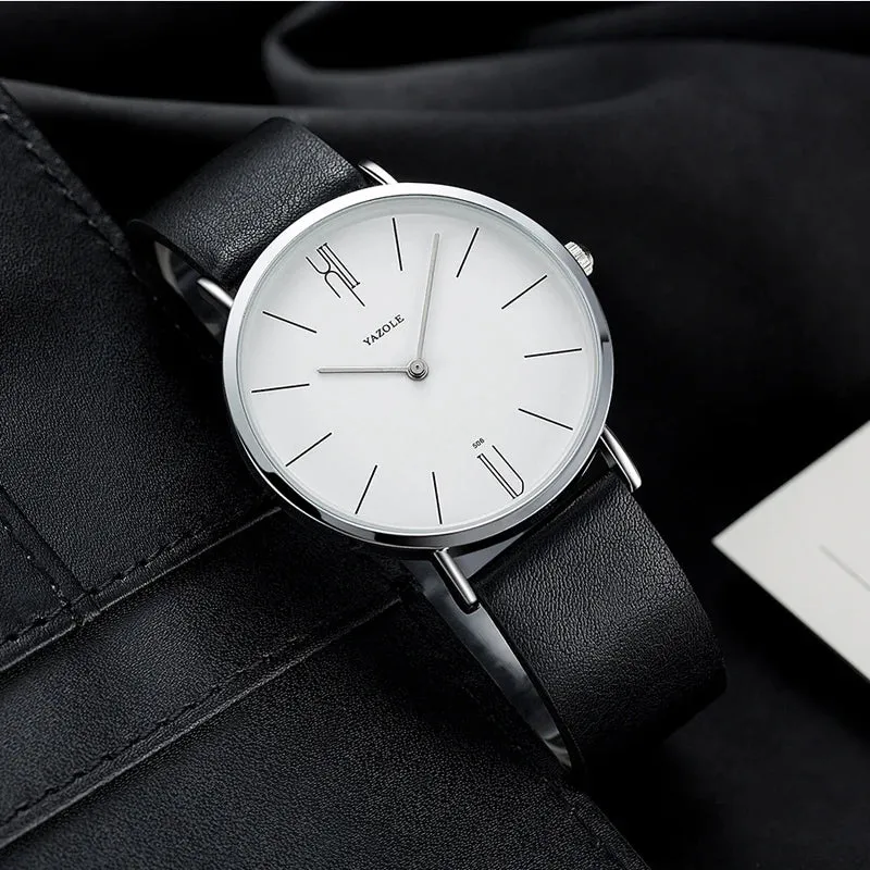 Genuine Leather Military Sports Watch