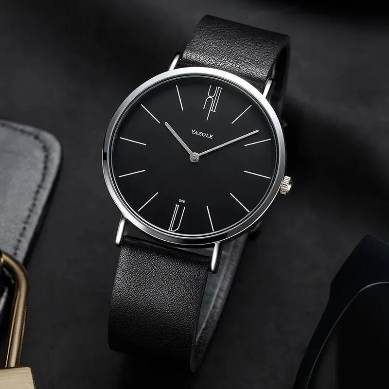 Genuine Leather Military Sports Watch