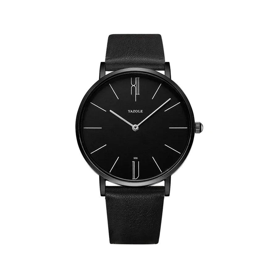 Genuine Leather Military Sports Watch