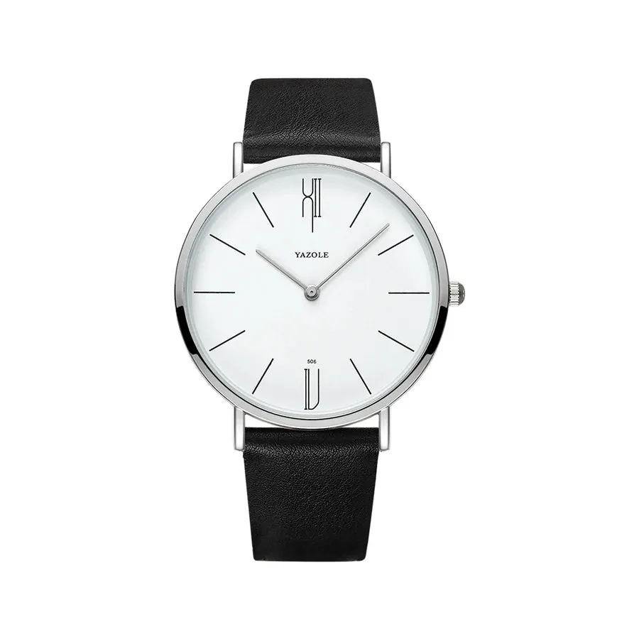 Genuine Leather Military Sports Watch