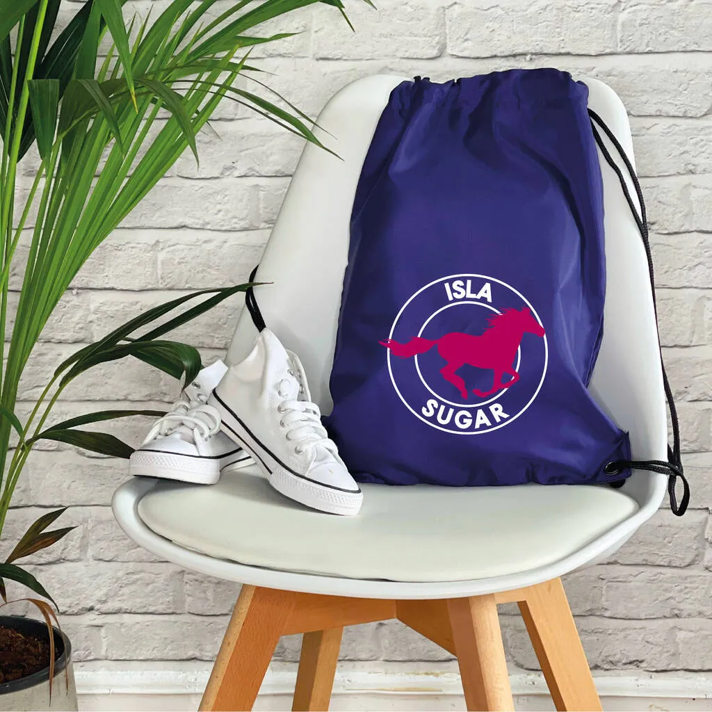 Girls Horse Riding Hat Bag/Gym Bag