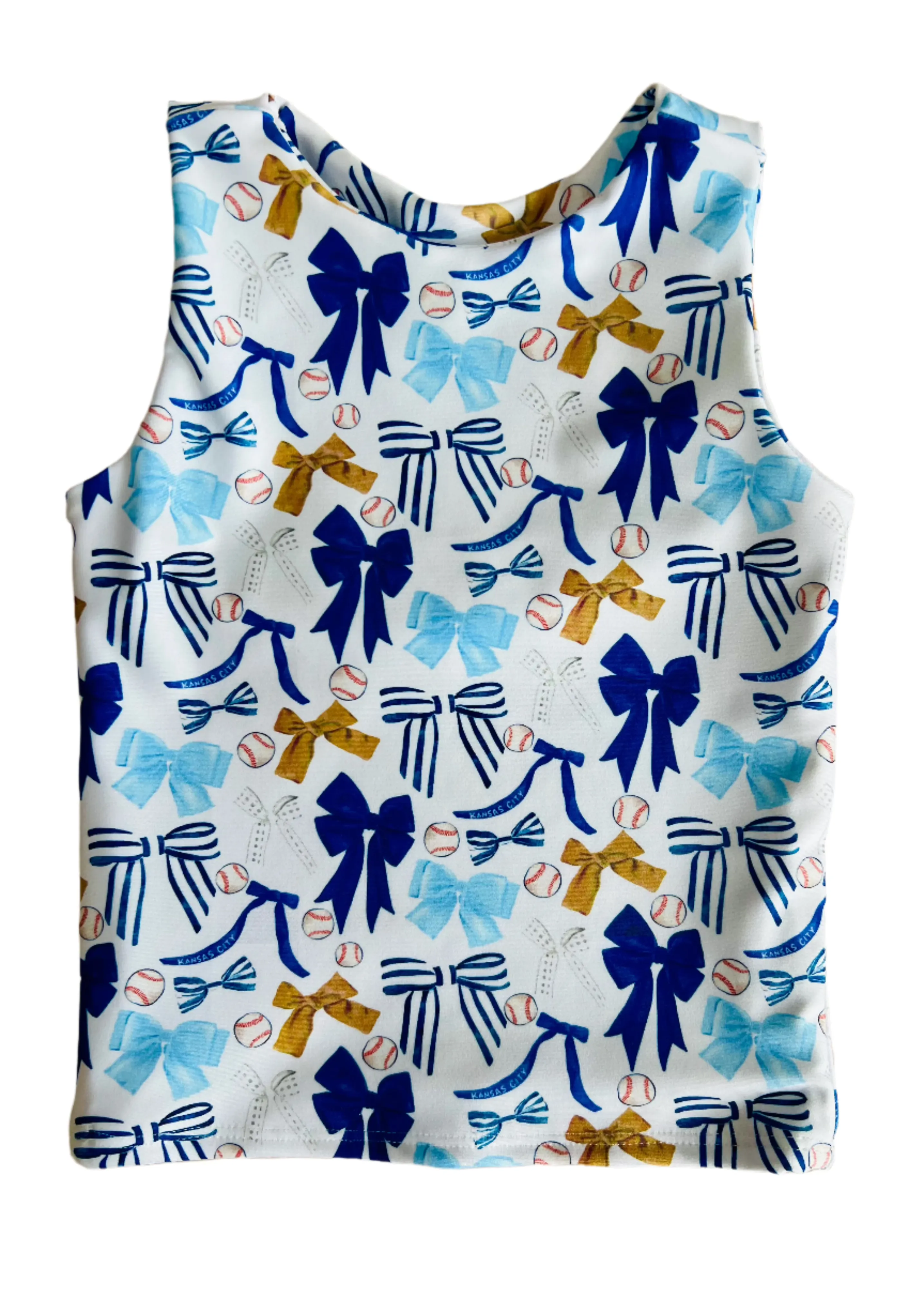 Girls Kansas City Baseball Activewear Set-Bows