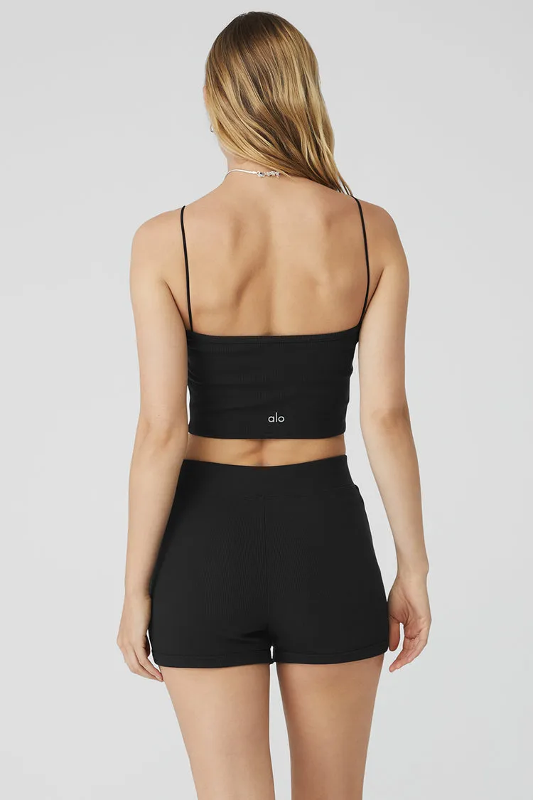 Goddess Ribbed Bandeau Top