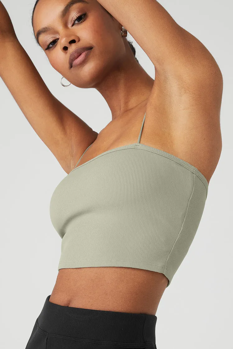 Goddess Ribbed Bandeau Top