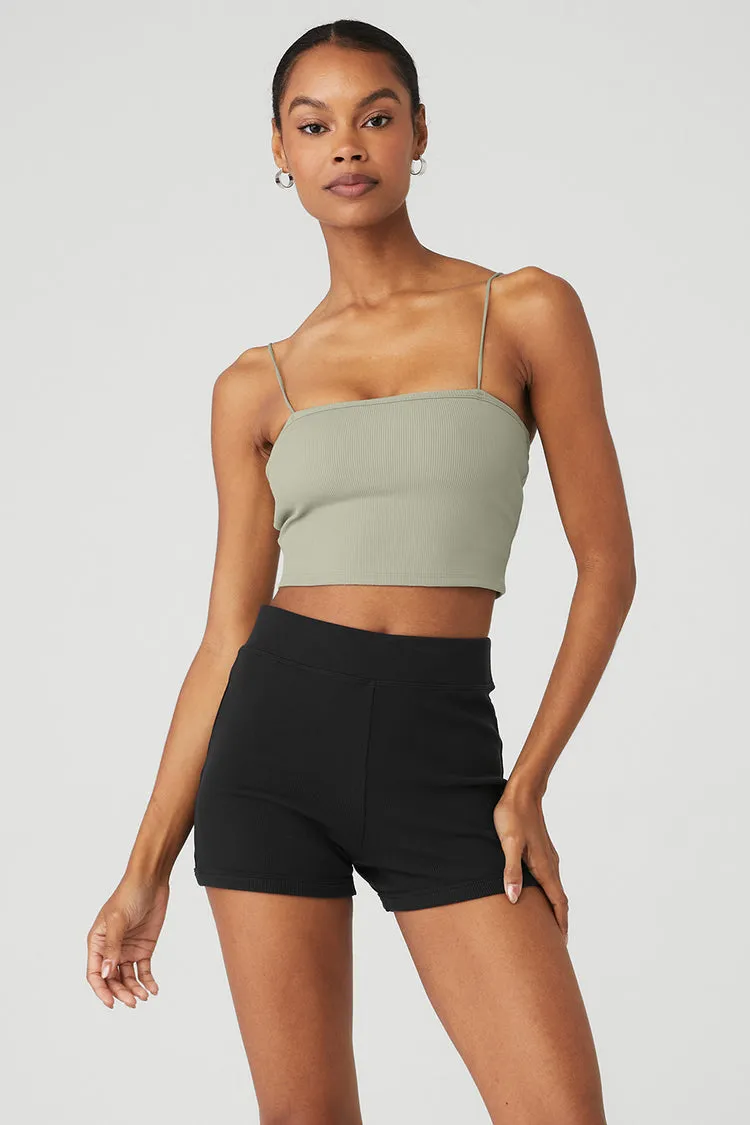 Goddess Ribbed Bandeau Top