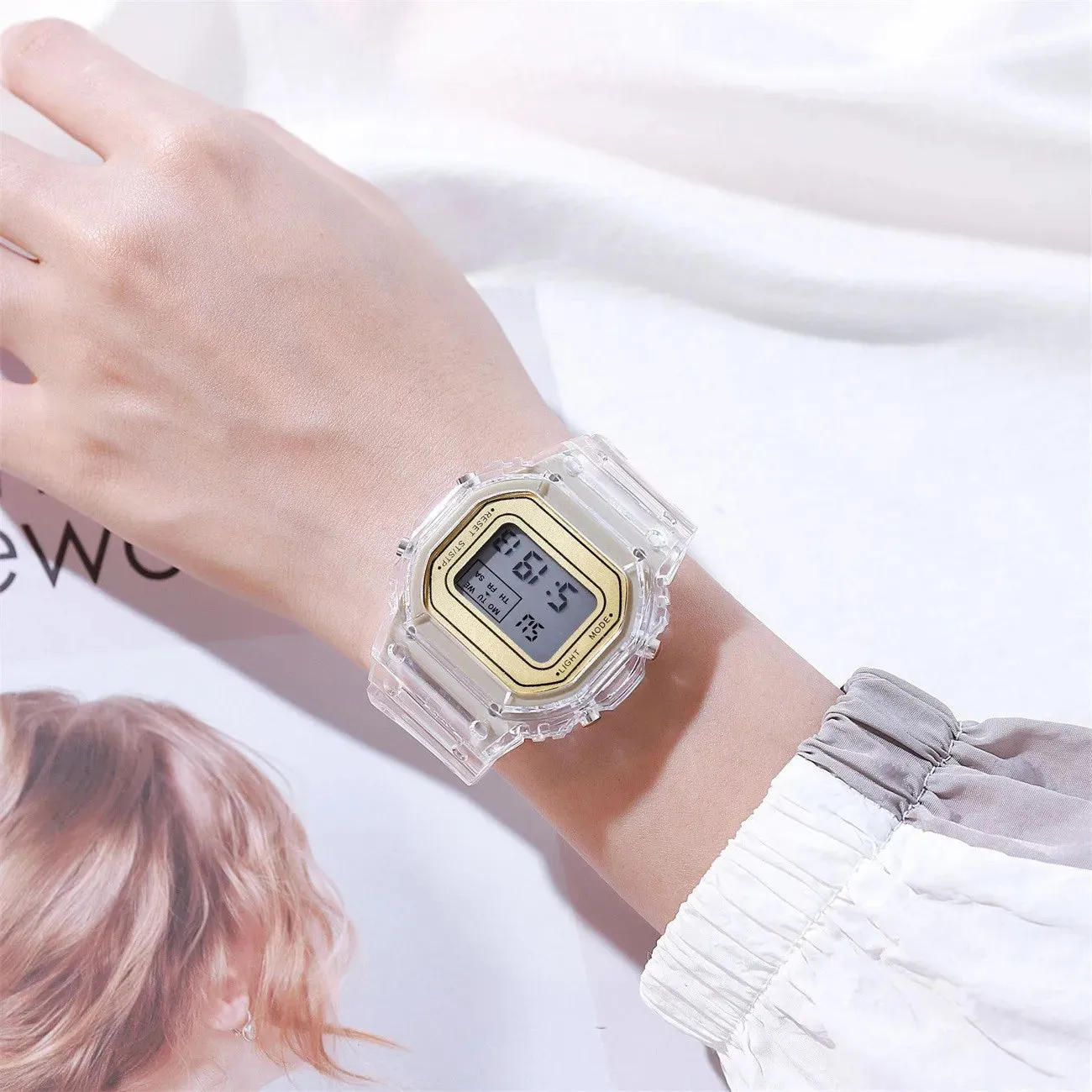 Gold Digital Sport Watch for Men & Women