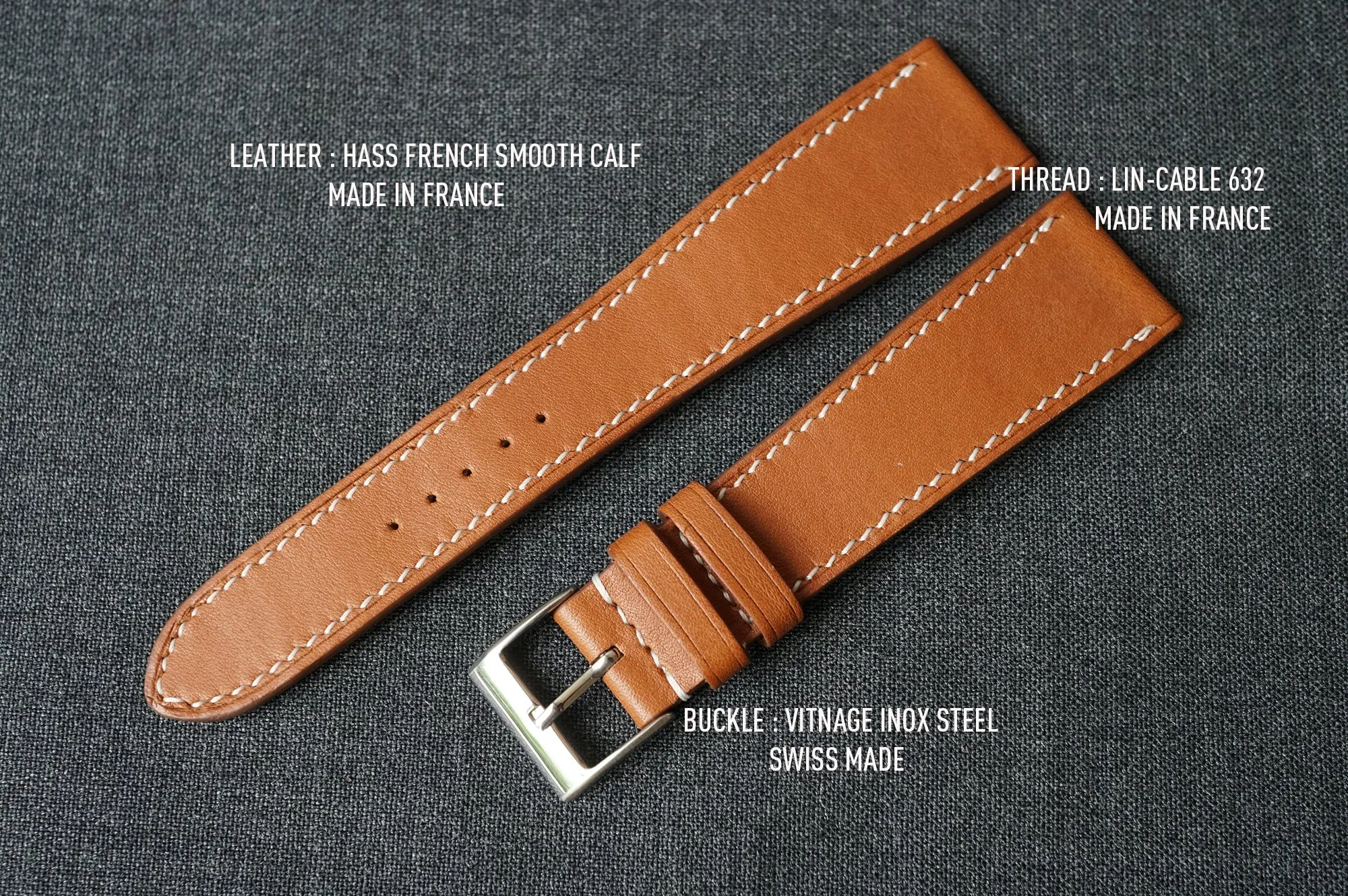 GOLD NOVONAPPA SMOOTH CALF CUSTOM MADE STRAP