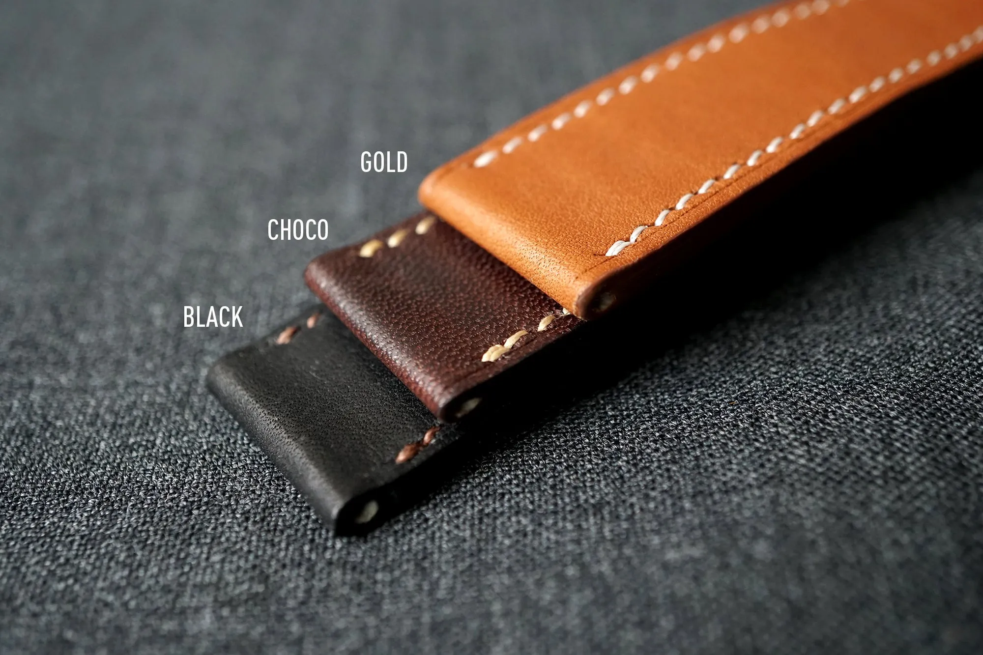 GOLD NOVONAPPA SMOOTH CALF CUSTOM MADE STRAP