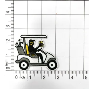 Golf Cart embroidery patch