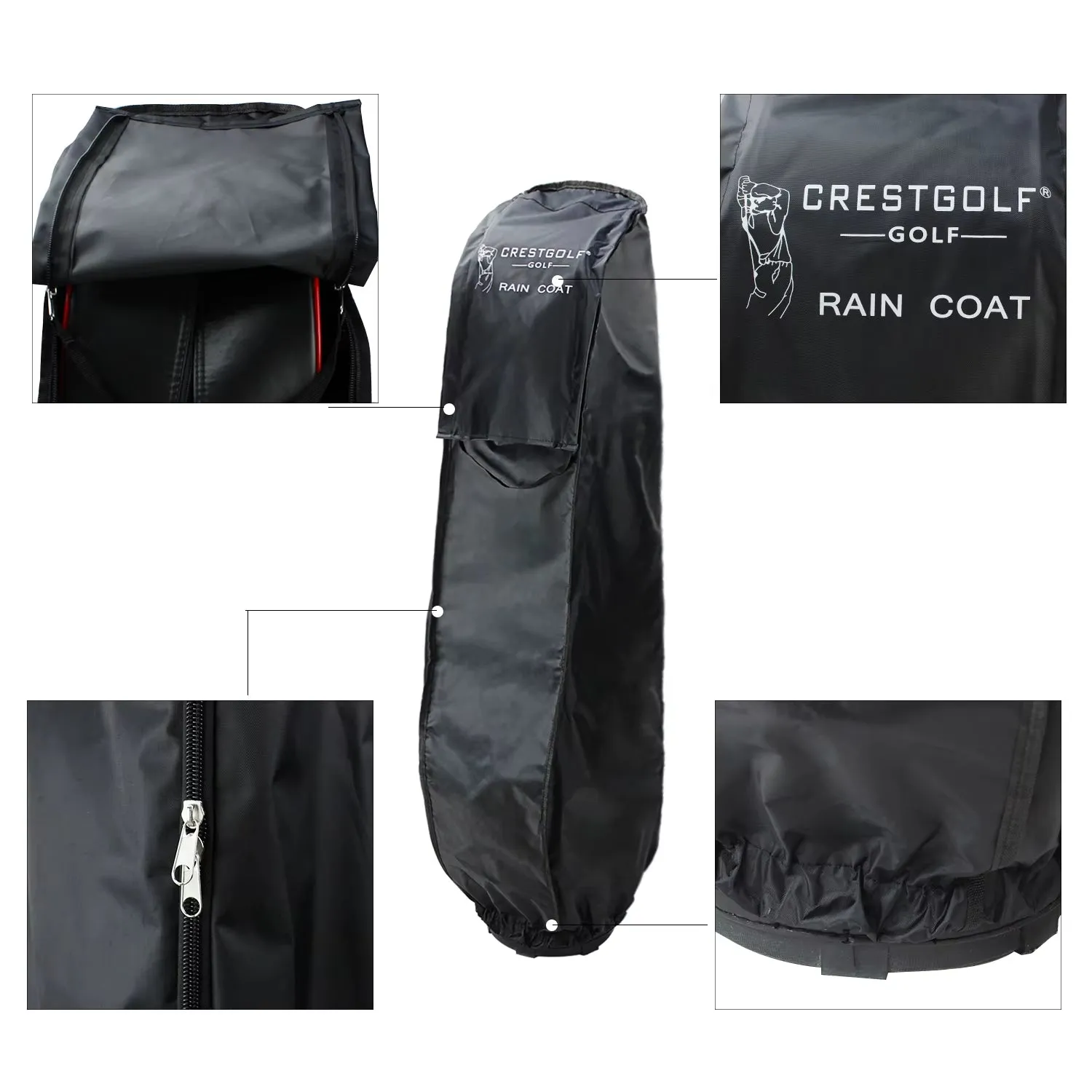 Golf Rain Cover Rain Coat for Golf Bag Golf Bag Cover -----Fits Most Golf Bags with a Carrying Case
