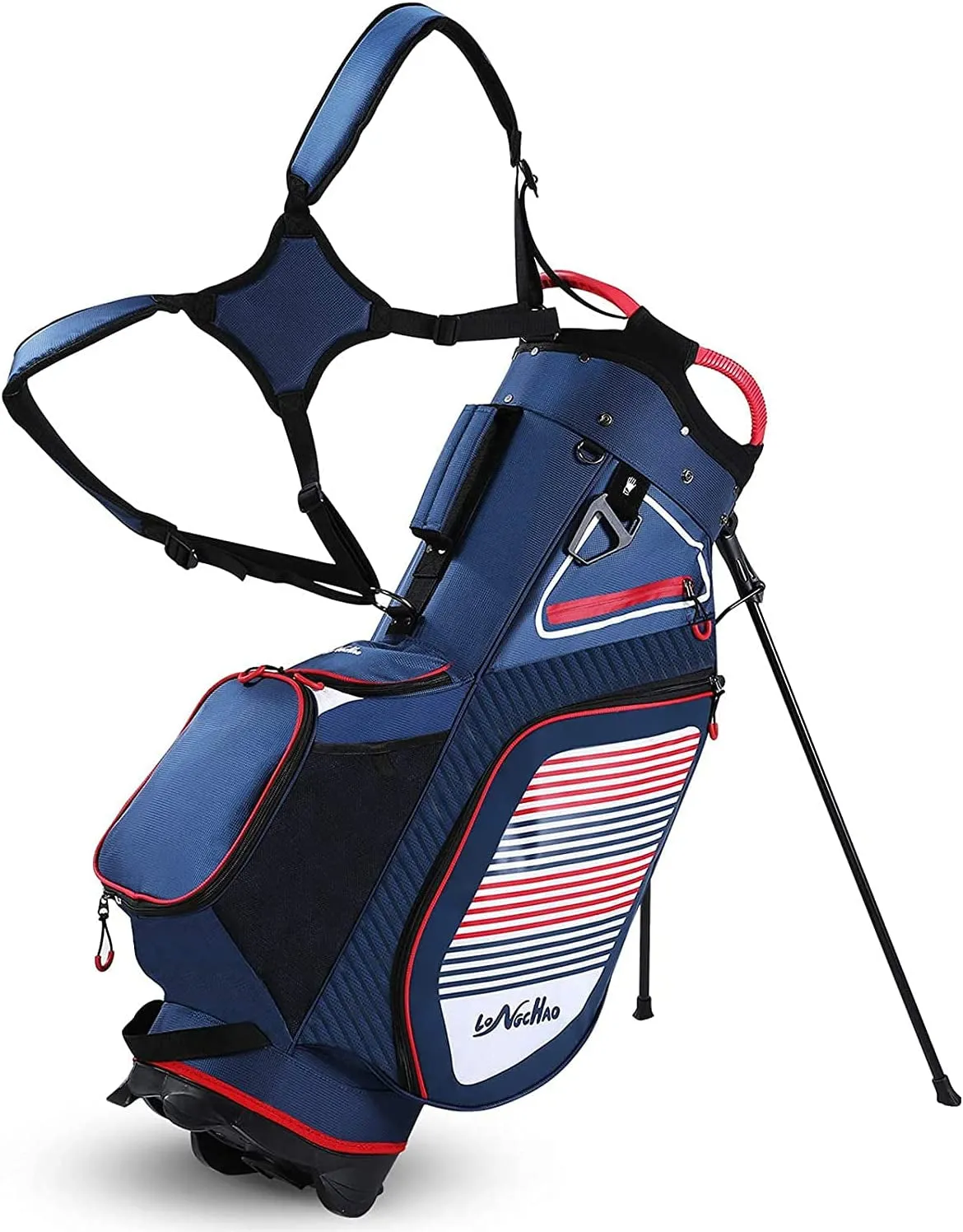 Golf Stand Bag with 14 Way Divider, Waterproof Durable Portable Golf Bag for Men, Lightweight Golf Club Travel Bags for Airlines