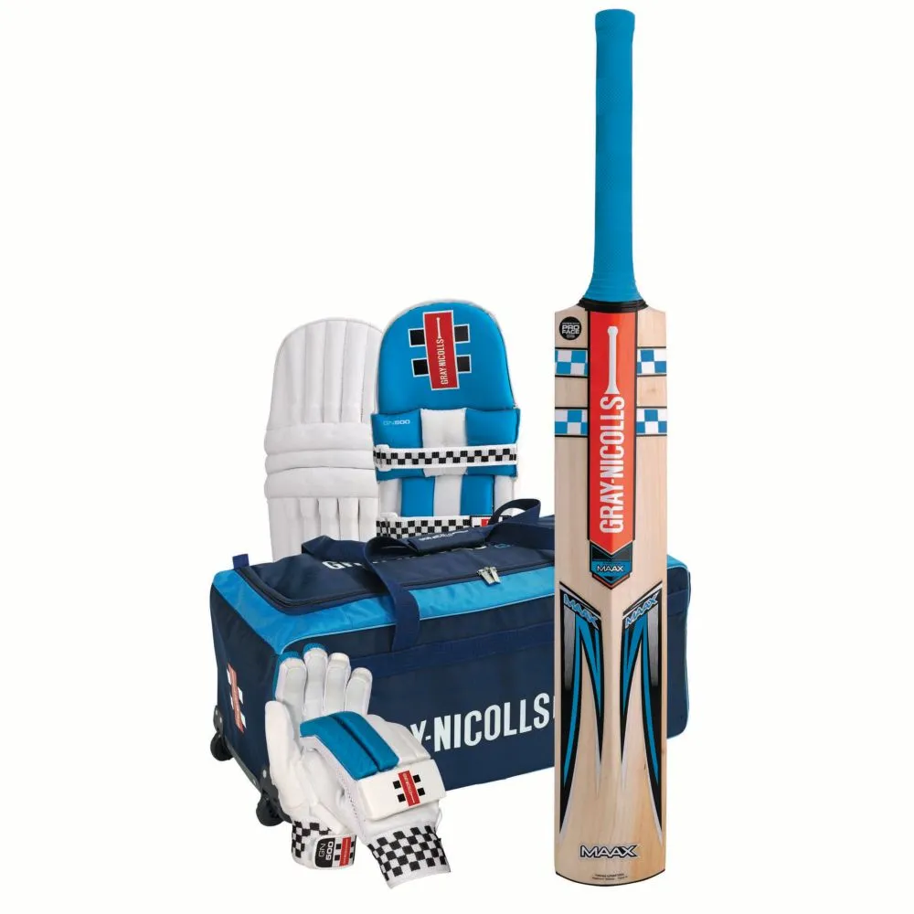 Gray-Nicolls Maax Jnr Set with Wheelie Bag
