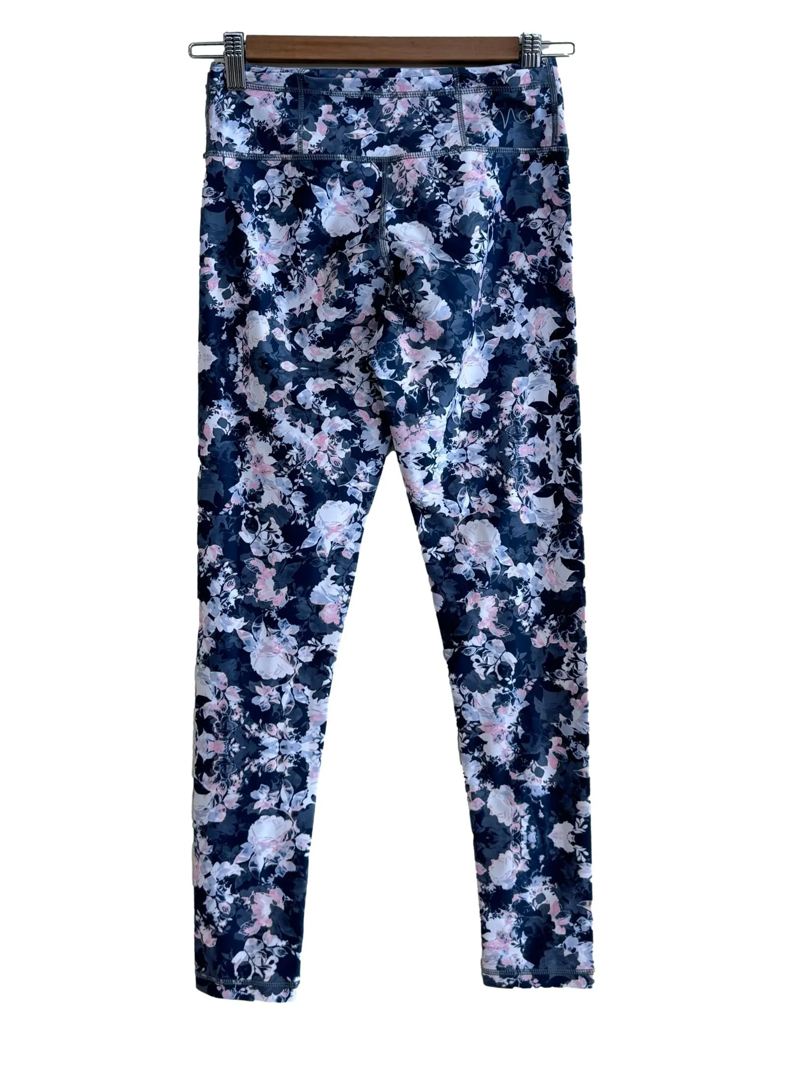 Grey Floral Tights