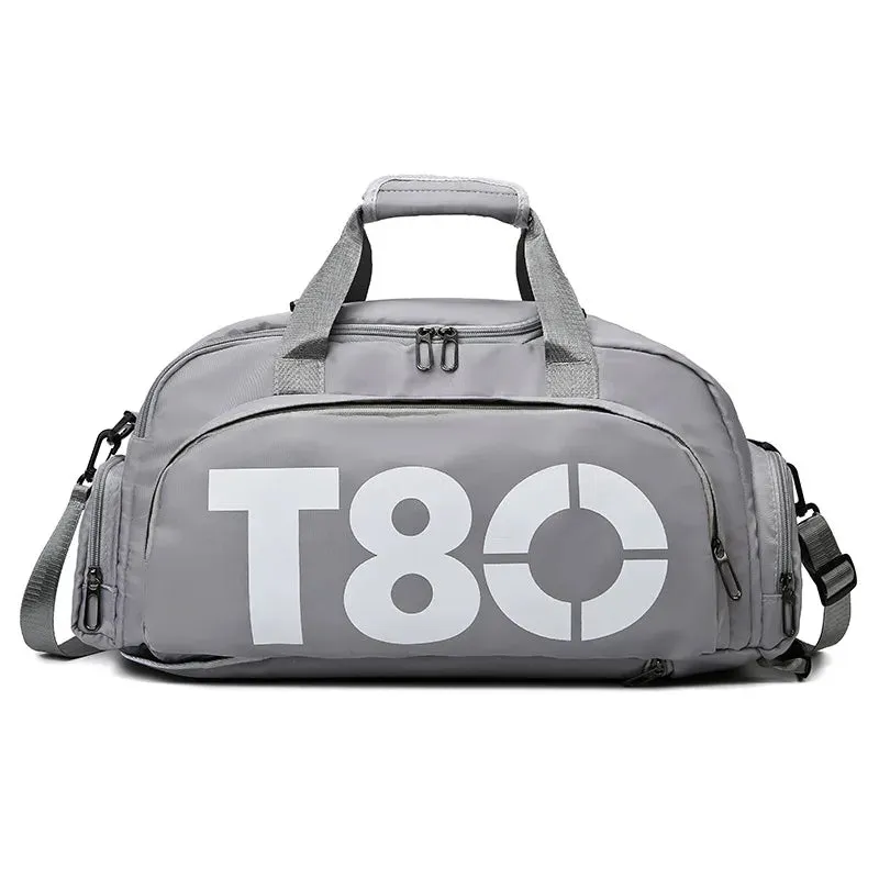 Gym Sports Backpack for Women T80 Hand Bag Fitness Travel Tote Outdoor Female Yoga Shoe Shoulder Duffle Luggage Portable Bag Man