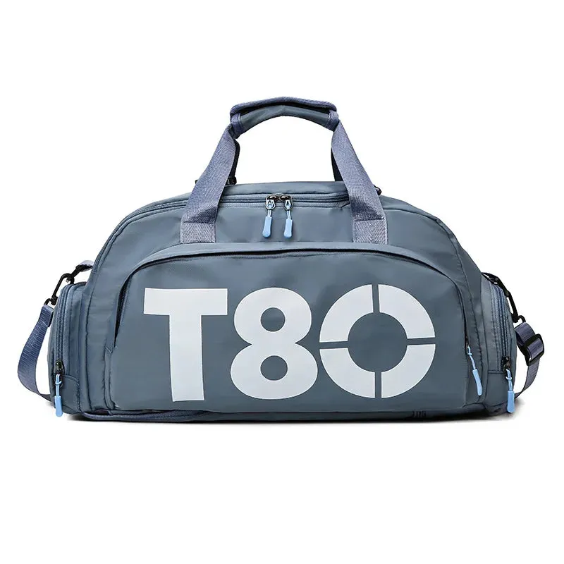 Gym Sports Backpack for Women T80 Hand Bag Fitness Travel Tote Outdoor Female Yoga Shoe Shoulder Duffle Luggage Portable Bag Man