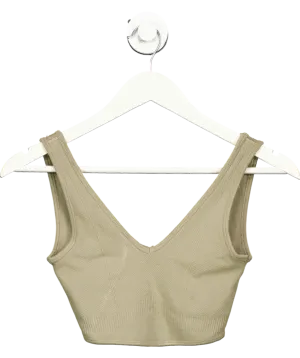 gymshark Beige Seamless Sports Bra UK S
