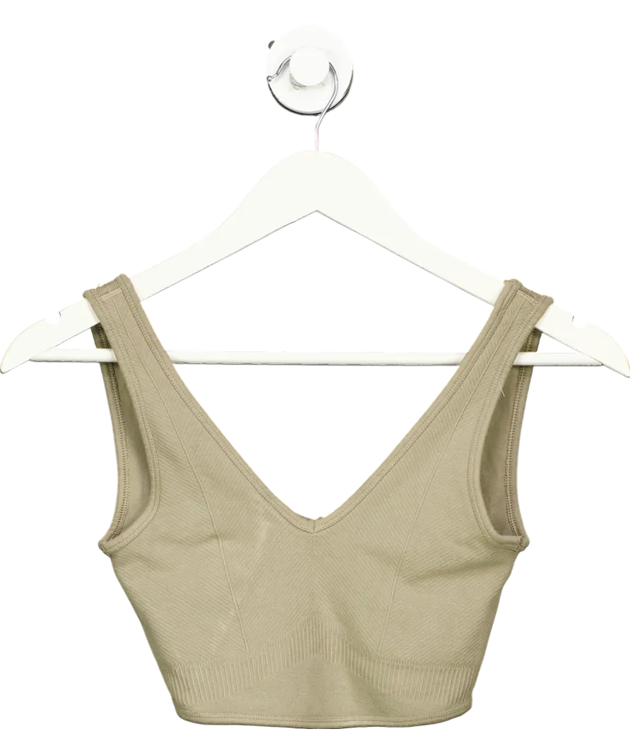 gymshark Beige Seamless Sports Bra UK S
