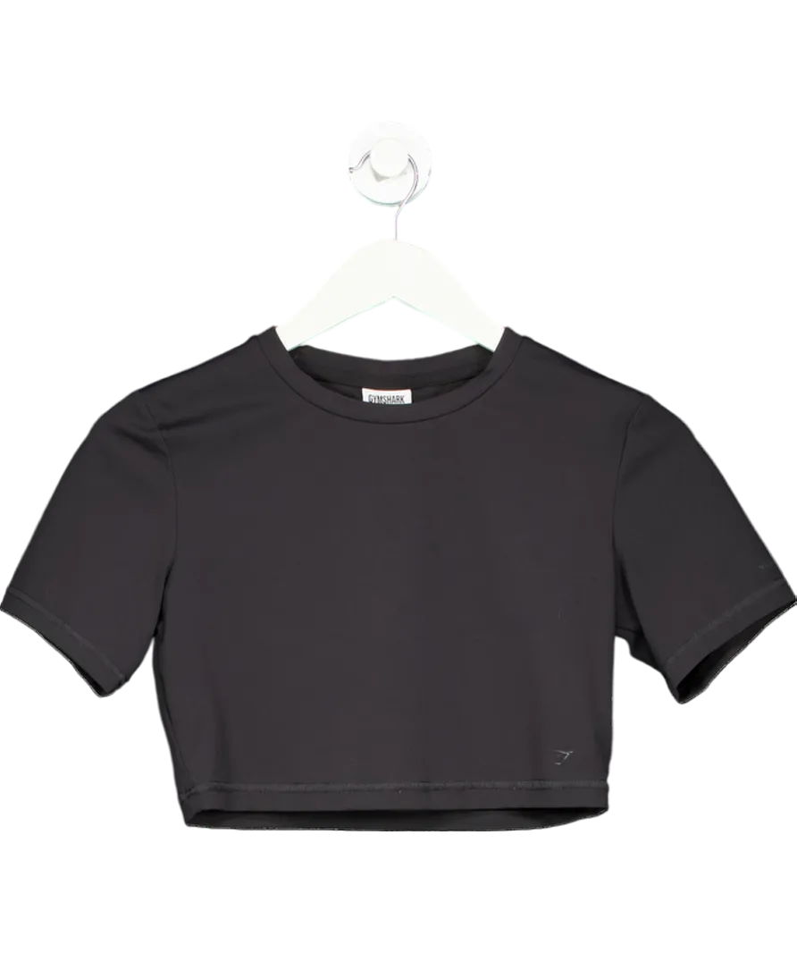 gymshark Black Whitney Simmons Crop Top UK S