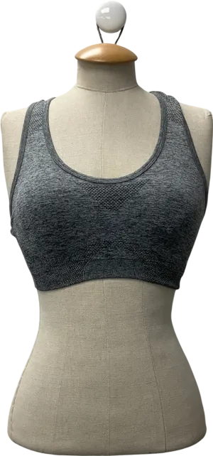 gymshark Grey Seamless Sports Bra UK XS