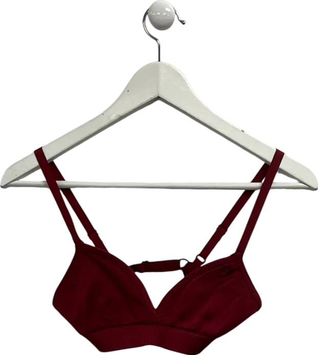 gymshark Red Minimal Sports Bra UK XS