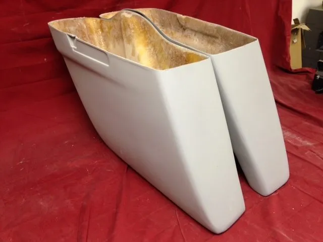 Harley Davidson 4.5" Extended Stretched Saddlebags No Cut Outs - No Lids 2014 - 2018  Model Style Bags