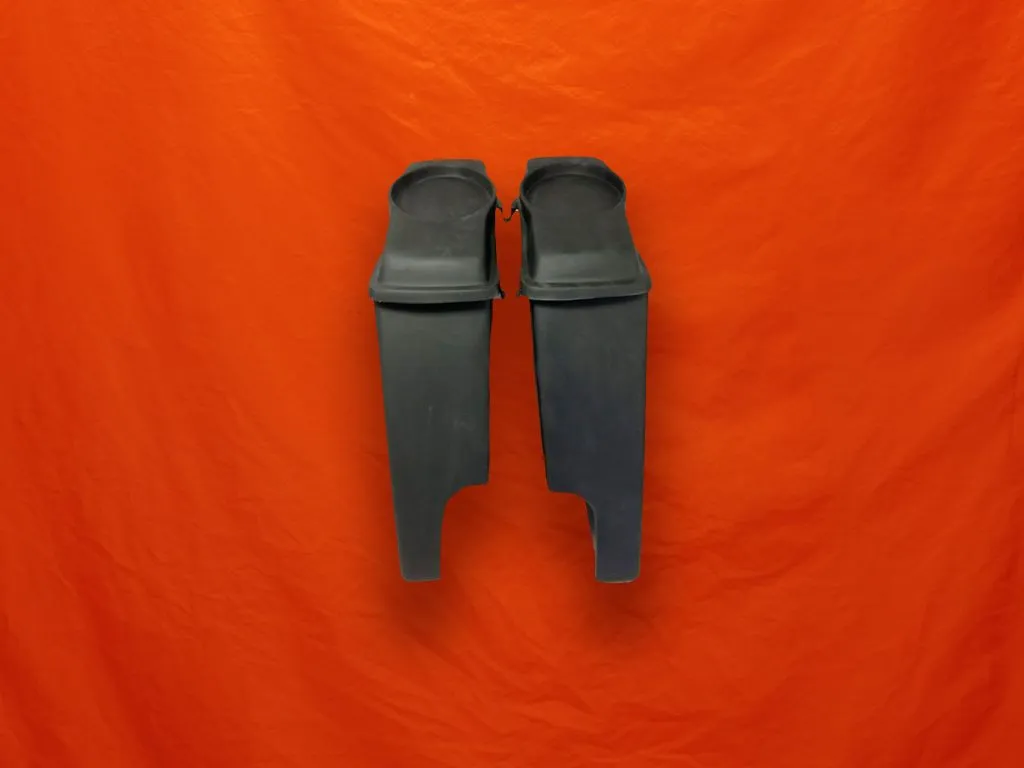Harley Davidson 6" Extended Saddlebags with Cut Outs and 6 x 9 Speaker Lids - Not Painted