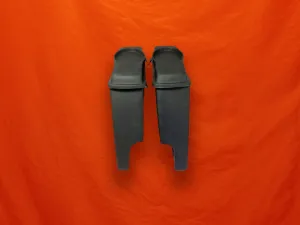 Harley Davidson 6" Extended Saddlebags with Cut Outs and 6 x 9 Speaker Lids - Not Painted