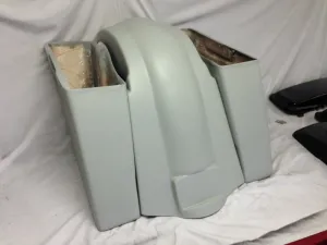 Harley Davidson 6" Extended Stretched Saddlebags No CutOuts - No Lids 89-13