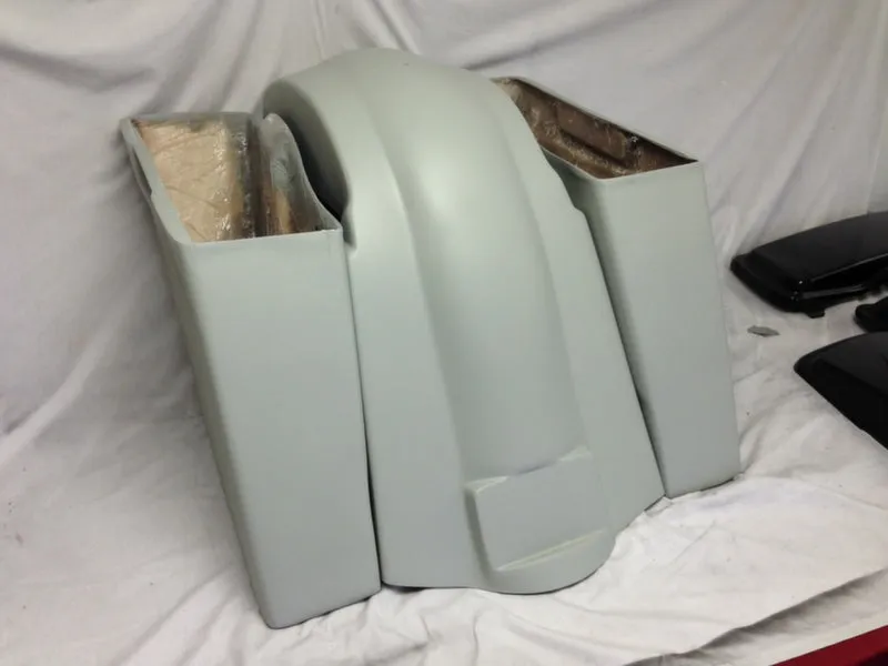 Harley Davidson 6" Extended Stretched Saddlebags No CutOuts - No Lids 89-13