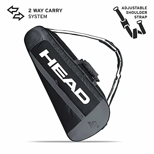 HEAD Core 6R Combi Kit Bag (Black/White)