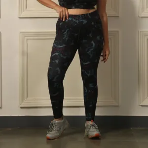High Waist Ankle Length Sports Leggings With Pockets