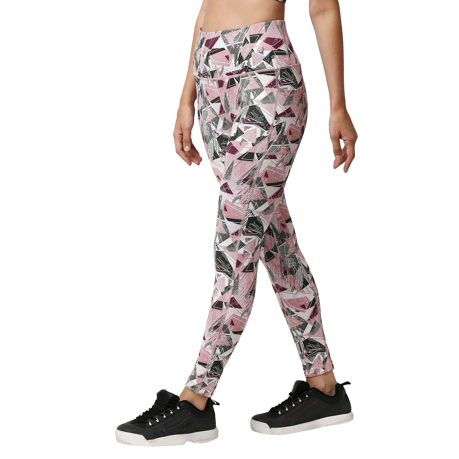 High Waist Ankle Length Sports Leggings With Pockets