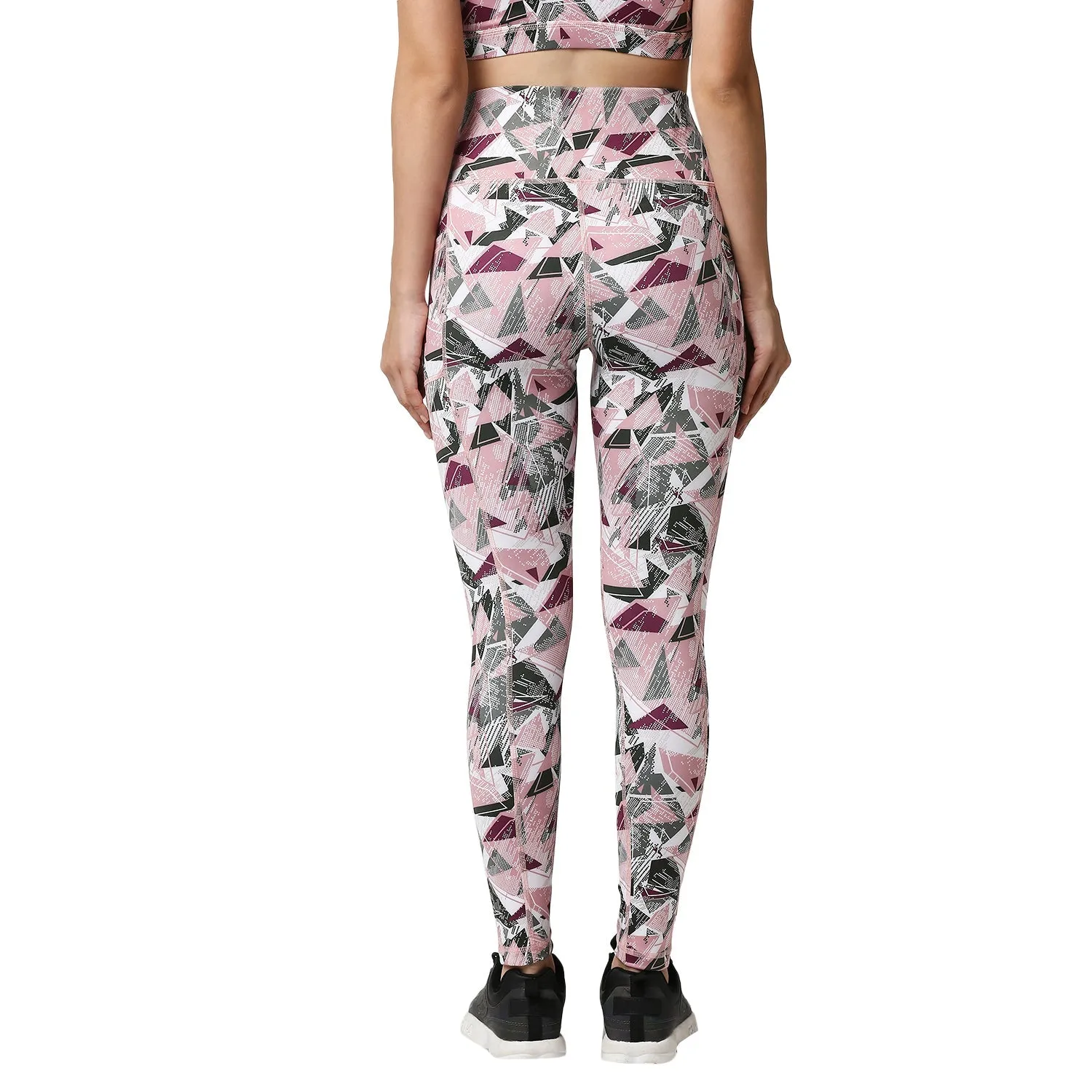 High Waist Ankle Length Sports Leggings With Pockets