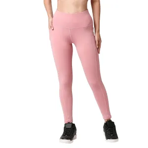 High Waist Ankle Length Sports Leggings With Pockets