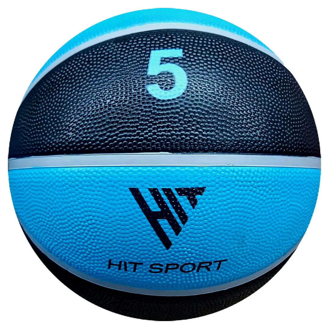 Hit Sport Trainer Blue Basketball Size 5 | 10 Pack with Carry Bag