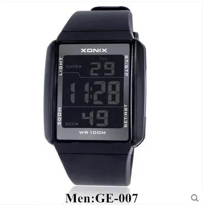 Hot!!! Men Sports Watches Waterproof 100m Outdoor Fun Multifunction Digital Watch Swimming Running LED Wristwatch Montre Homme