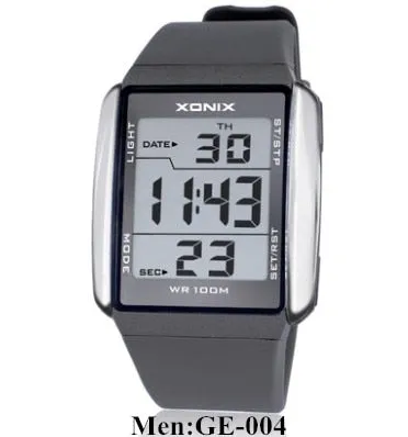 Hot!!! Men Sports Watches Waterproof 100m Outdoor Fun Multifunction Digital Watch Swimming Running LED Wristwatch Montre Homme