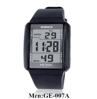 Hot!!! Men Sports Watches Waterproof 100m Outdoor Fun Multifunction Digital Watch Swimming Running LED Wristwatch Montre Homme