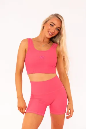 Hot Pink 4" Bike Shorts
