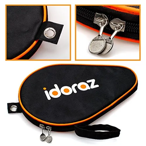 Idoraz Ping Pong Paddle Case - Best Table Tennis Paddle Cover for Your Racket - Waterproof Material Bag