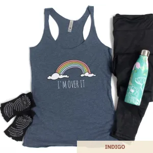 I'm Over It Rainbow - Women's Triblend Racerback Tank