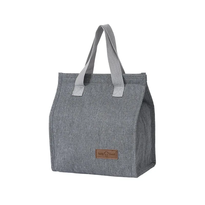 Insulated Lunch Bag with Thermal Insulation - Solid Color