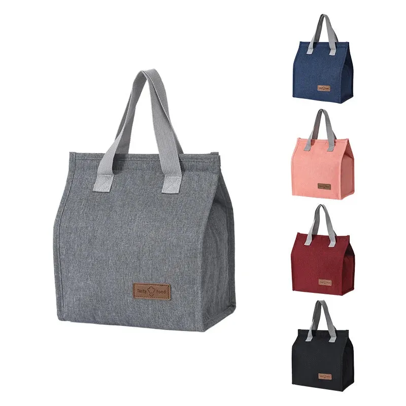 Insulated Lunch Bag with Thermal Insulation - Solid Color