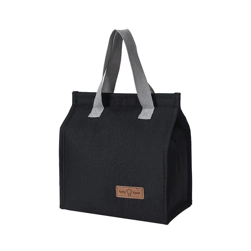 Insulated Lunch Bag with Thermal Insulation - Solid Color
