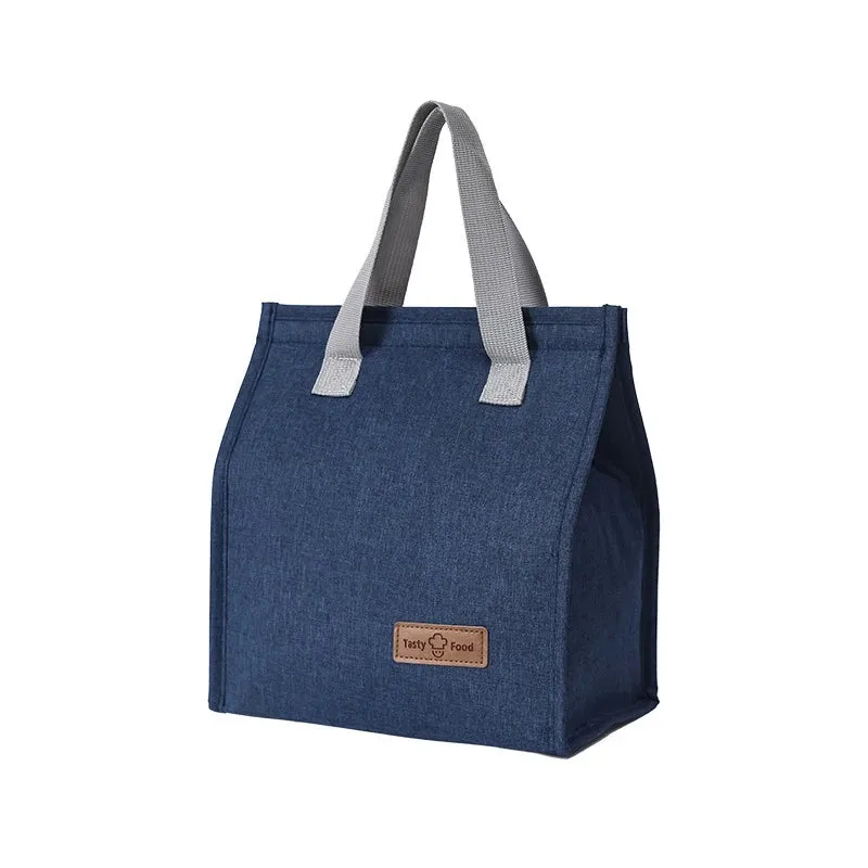 Insulated Lunch Bag with Thermal Insulation - Solid Color