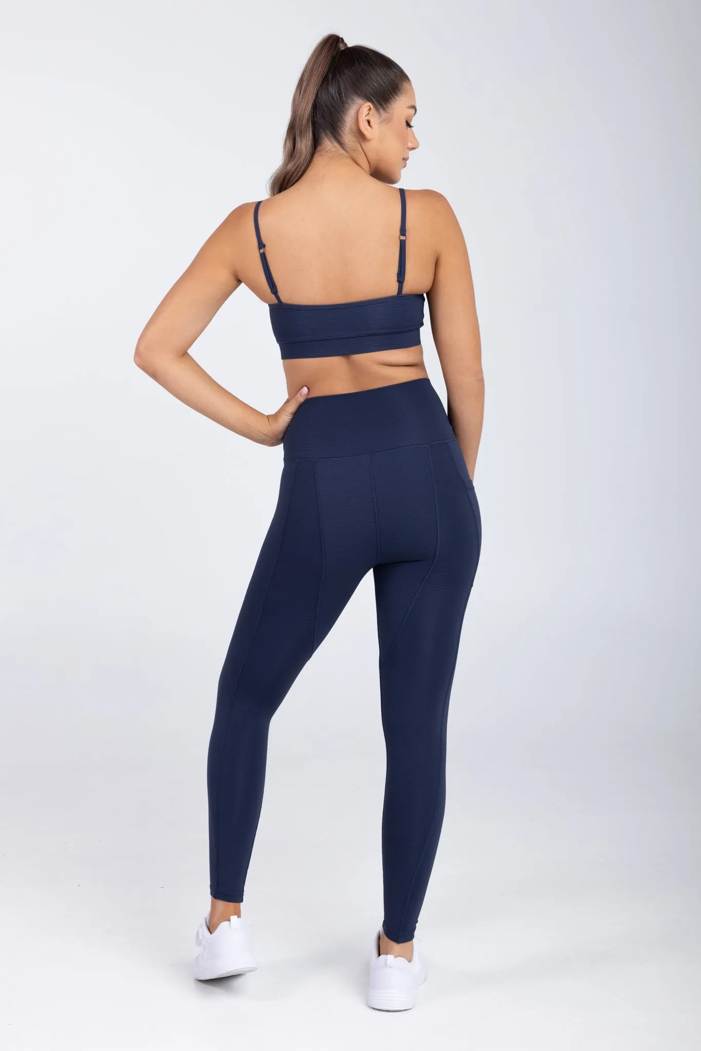 invisiSweat Full Length Tights - High Waisted Statement Navy (size down)