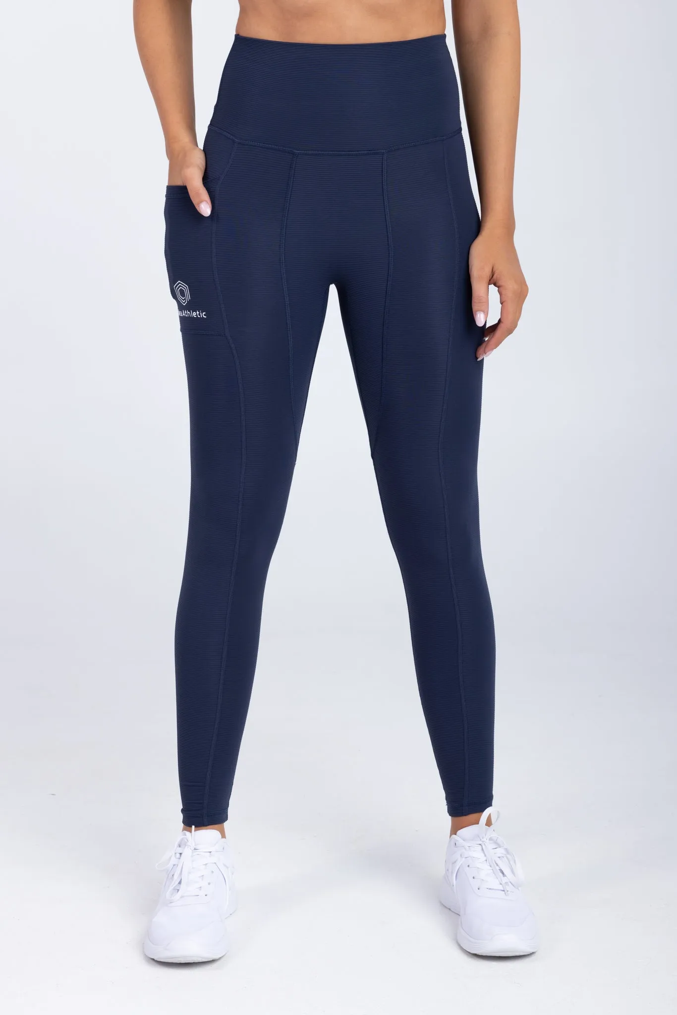 invisiSweat Full Length Tights - High Waisted Statement Navy (size down)