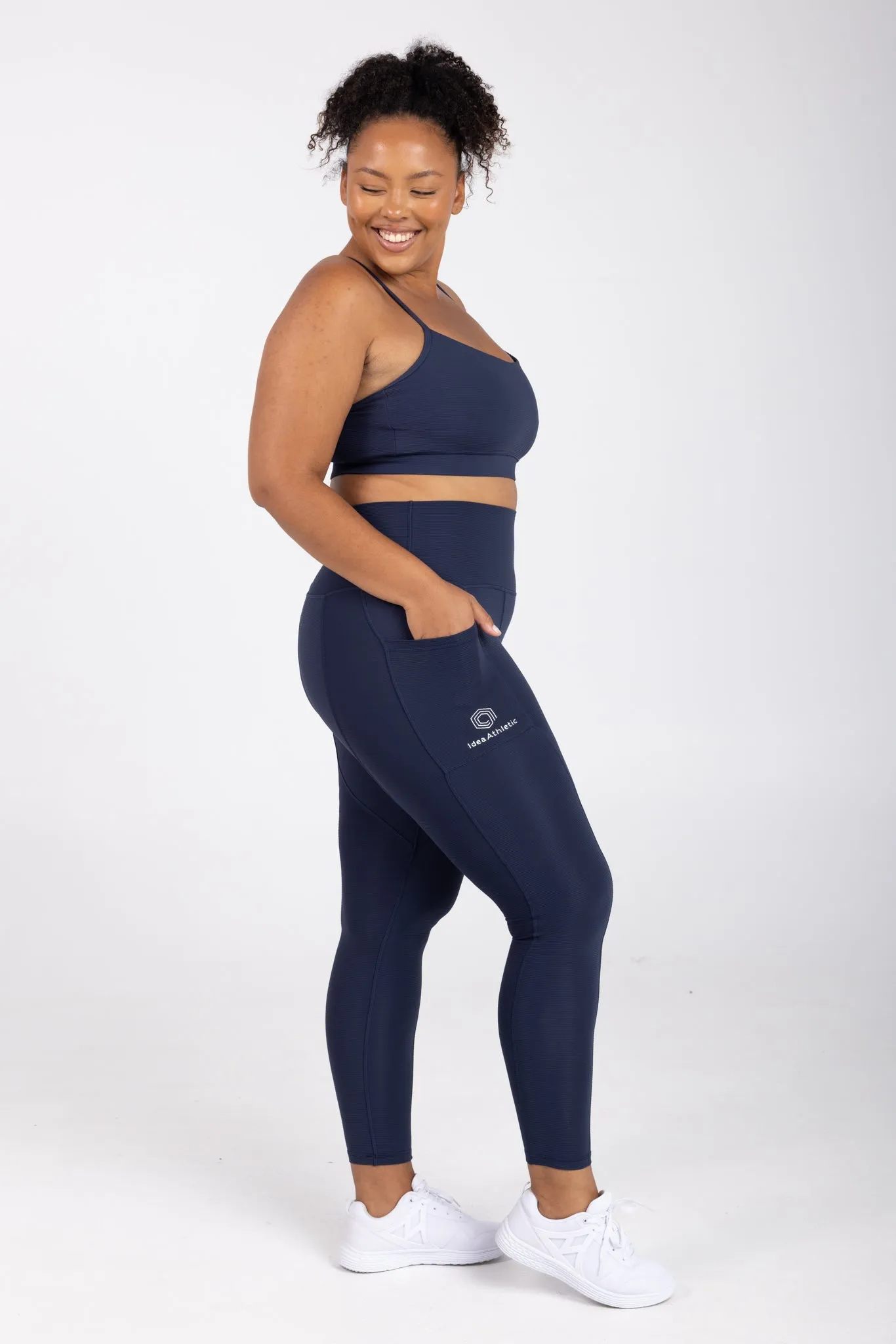 invisiSweat Full Length Tights - High Waisted Statement Navy (size down)