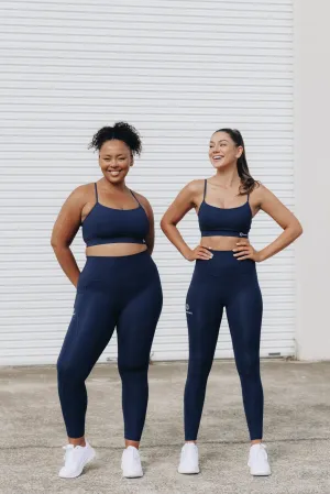 invisiSweat Full Length Tights - High Waisted Statement Navy (size down)
