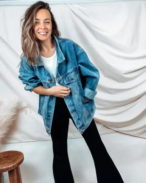 Jill Boxy-Cut Denim Jacket